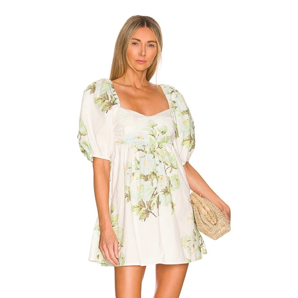 Free People Peony Babydoll Dress in Antique Combo
